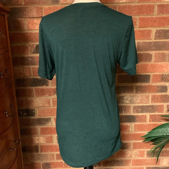 BELLA + CANVAS Green with Roses “Sacred” T Shirt Small - Picture 3 of 5